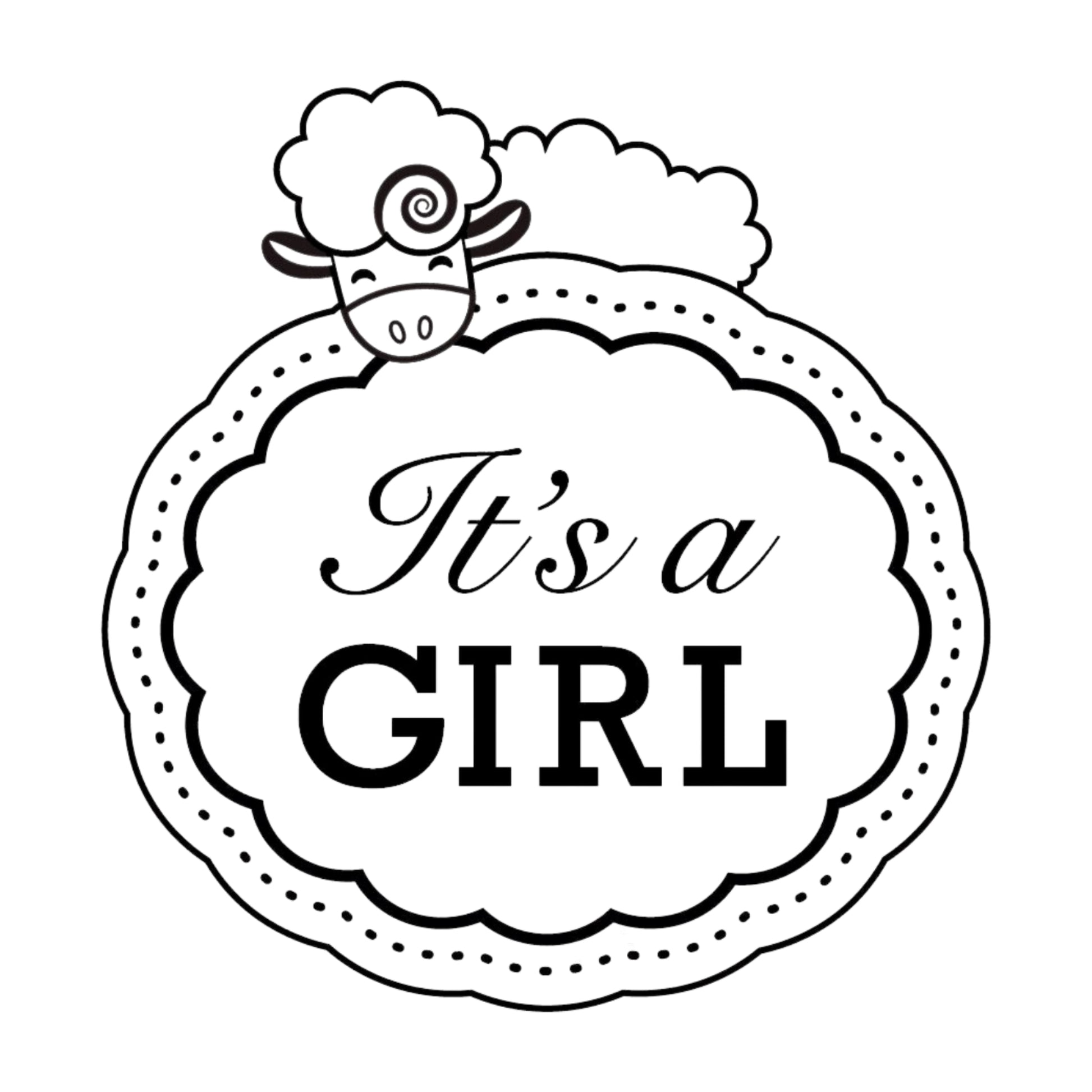 Baby Lamb Girl Mix & Match Stamp Clip Pack Three Designing Women