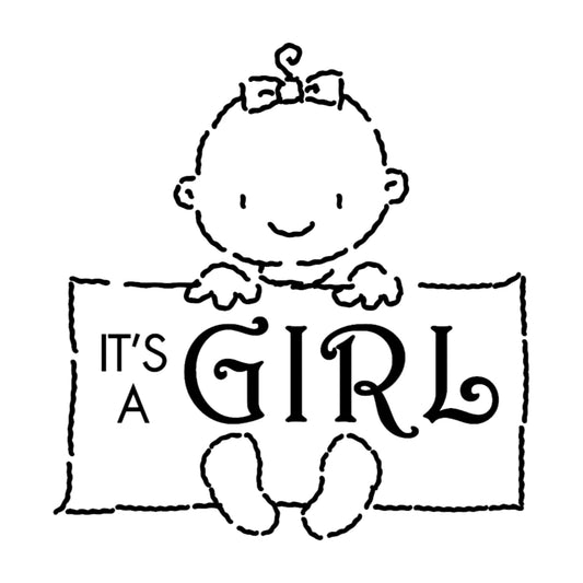 Baby Girl Sign Mix & Match Stamp Clip Pack Three Designing Women