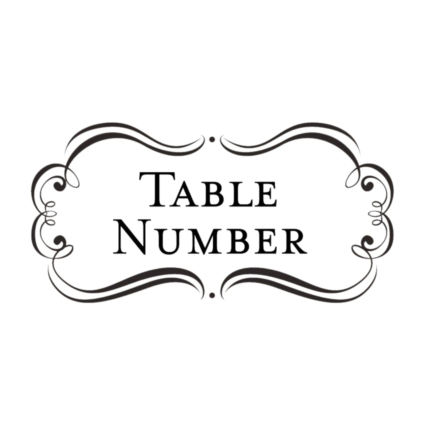 Bridal Amore Table Number Mix & Match Stamp Clip Pack Three Designing Women