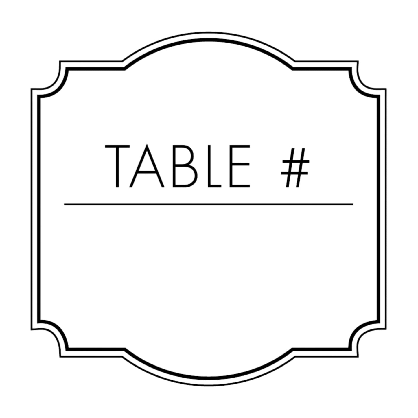 Bridal Bliss Table Number Mix & Match Stamp Clip Pack Three Designing Women
