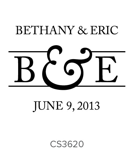 Custom Wedding Stamp CS3620 Three Designing Women