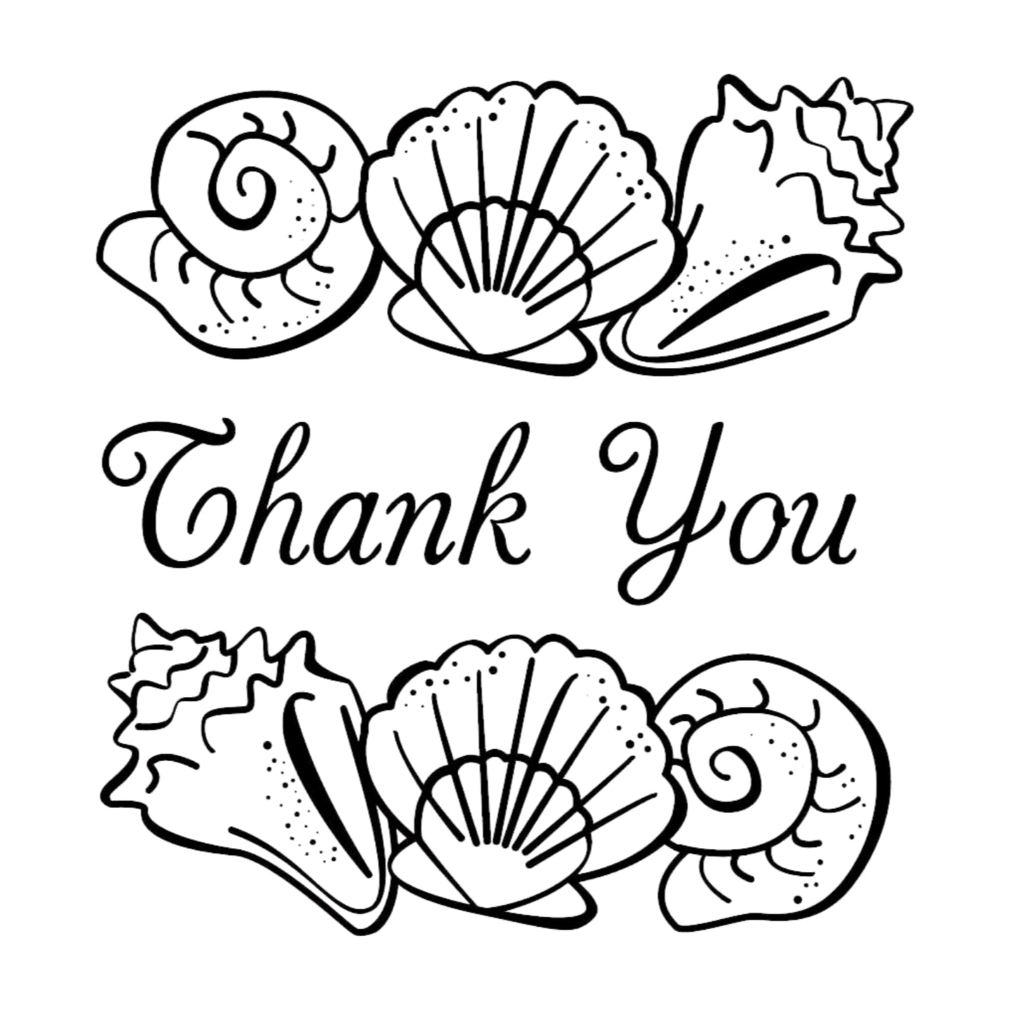 Coastal Thank You Mix & Match Stamp Clip Pack Three Designing Women