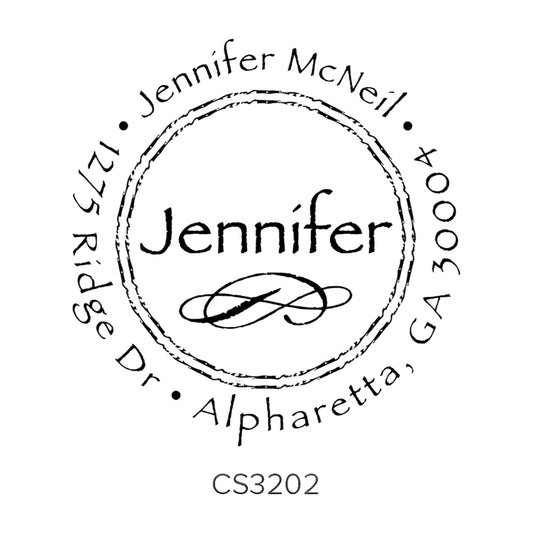 Custom Address Stamp CS3202 Three Designing Women