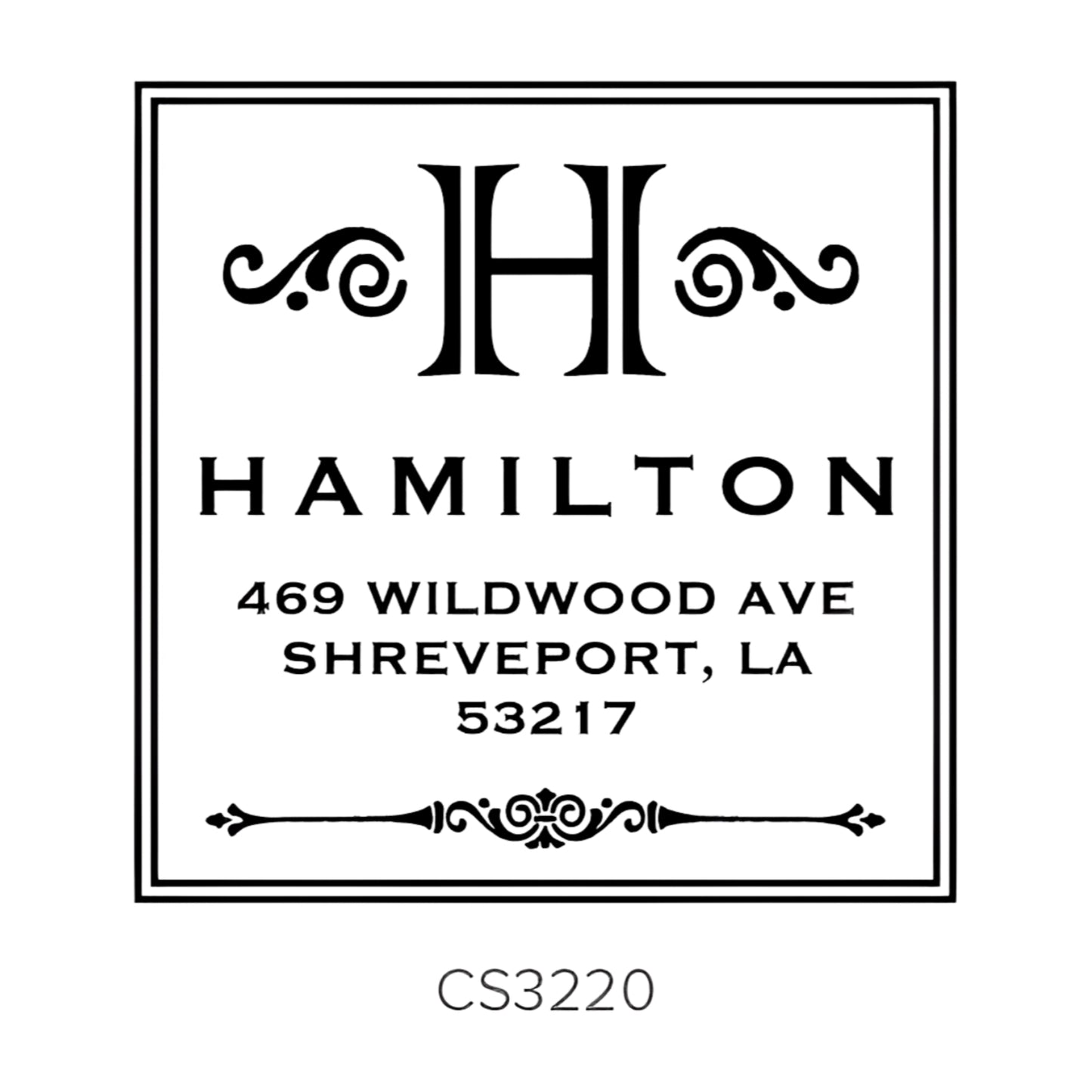 Custom Address Stamp CS3220 Three Designing Women