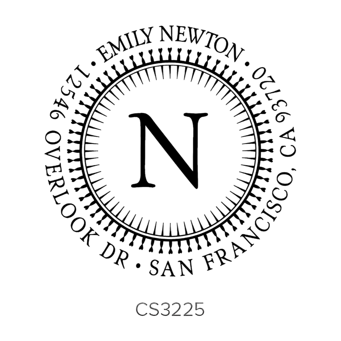 Custom Address Stamp CS3225 Three Designing Women