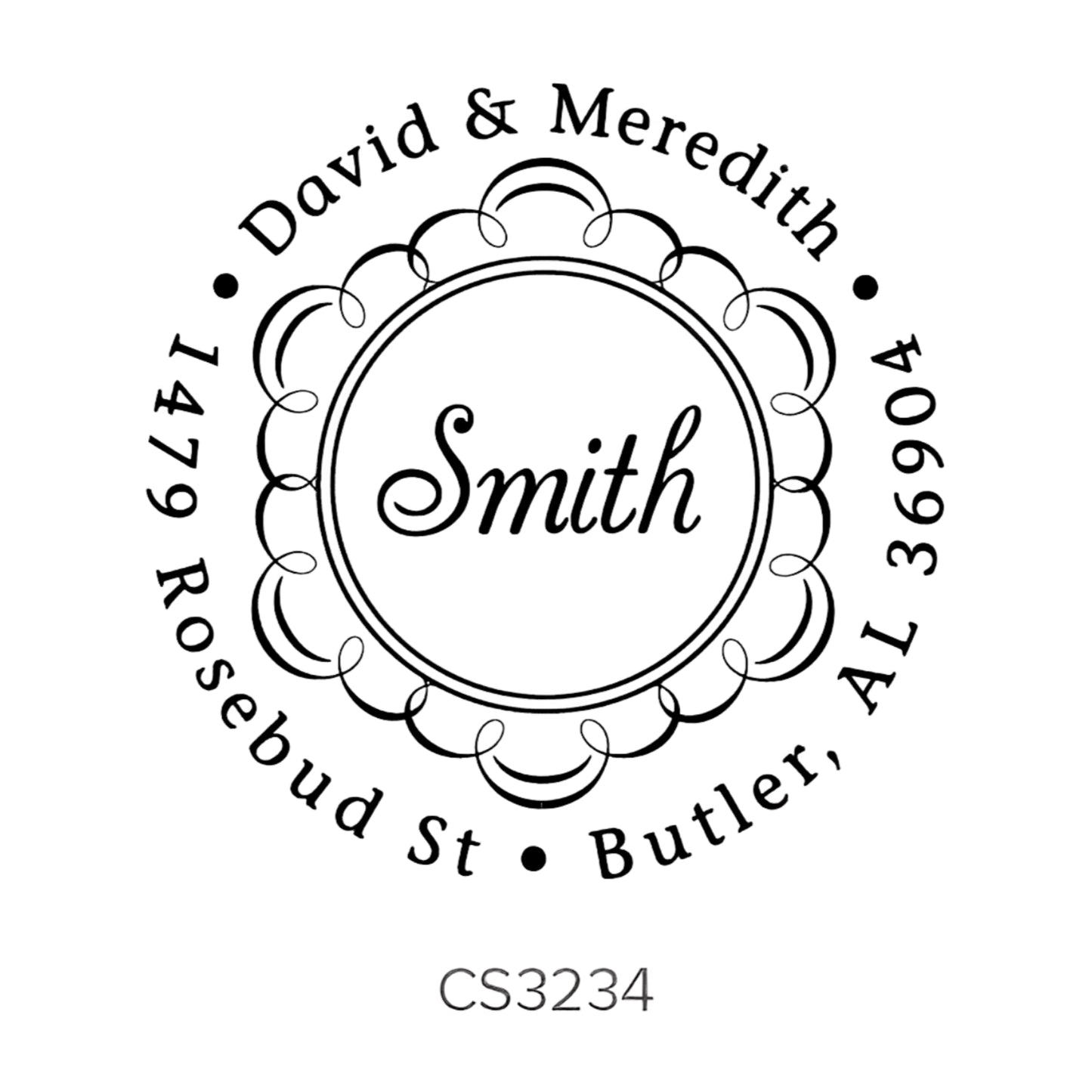 Custom Address Stamp CS3234 Three Designing Women