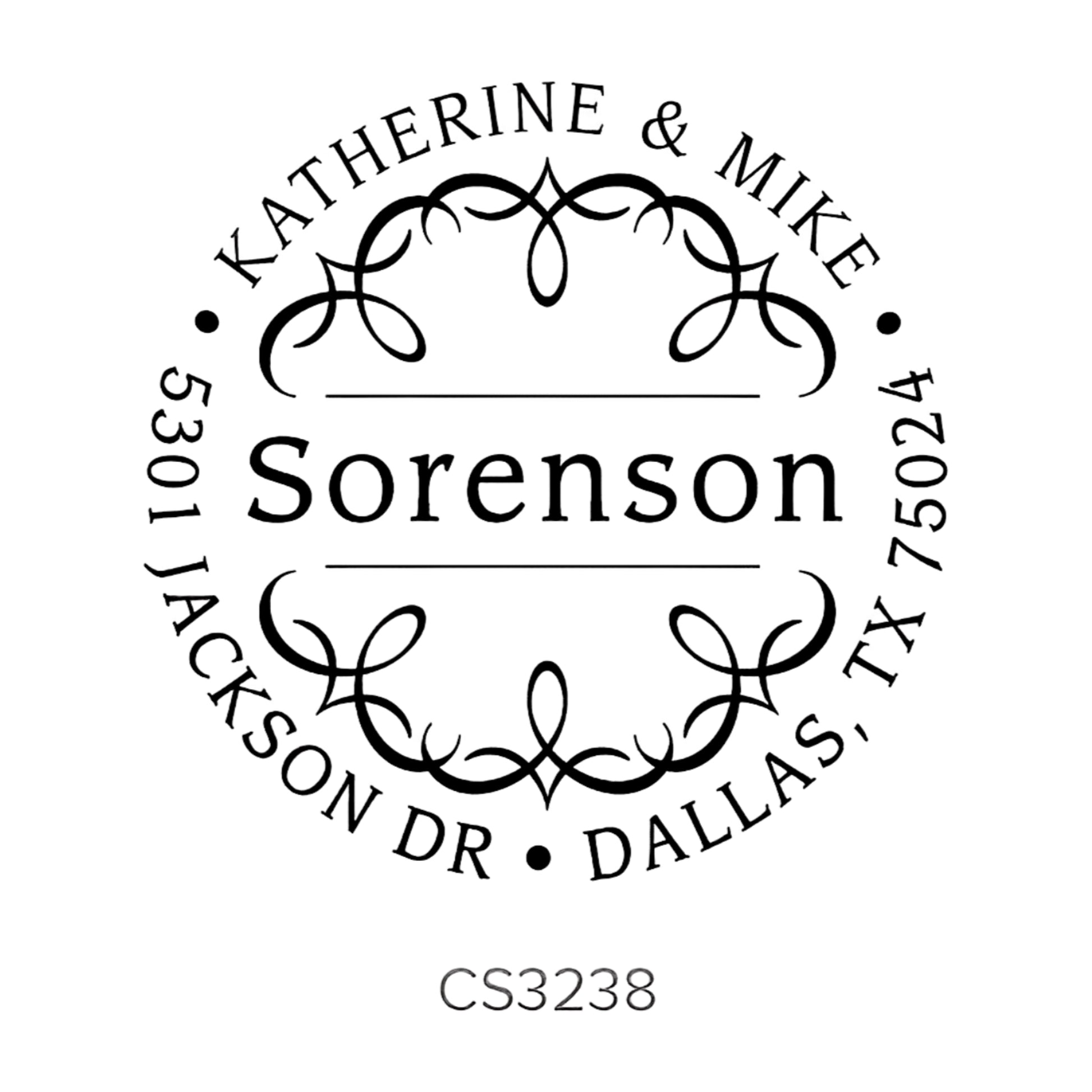 Custom Address Stamp CS3238 Three Designing Women