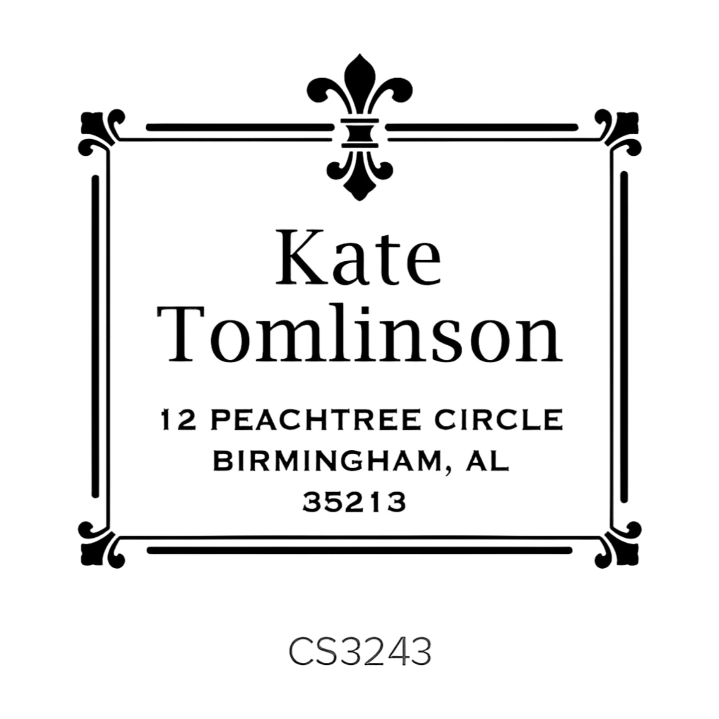 Custom Address Stamp CS3243 Three Designing Women