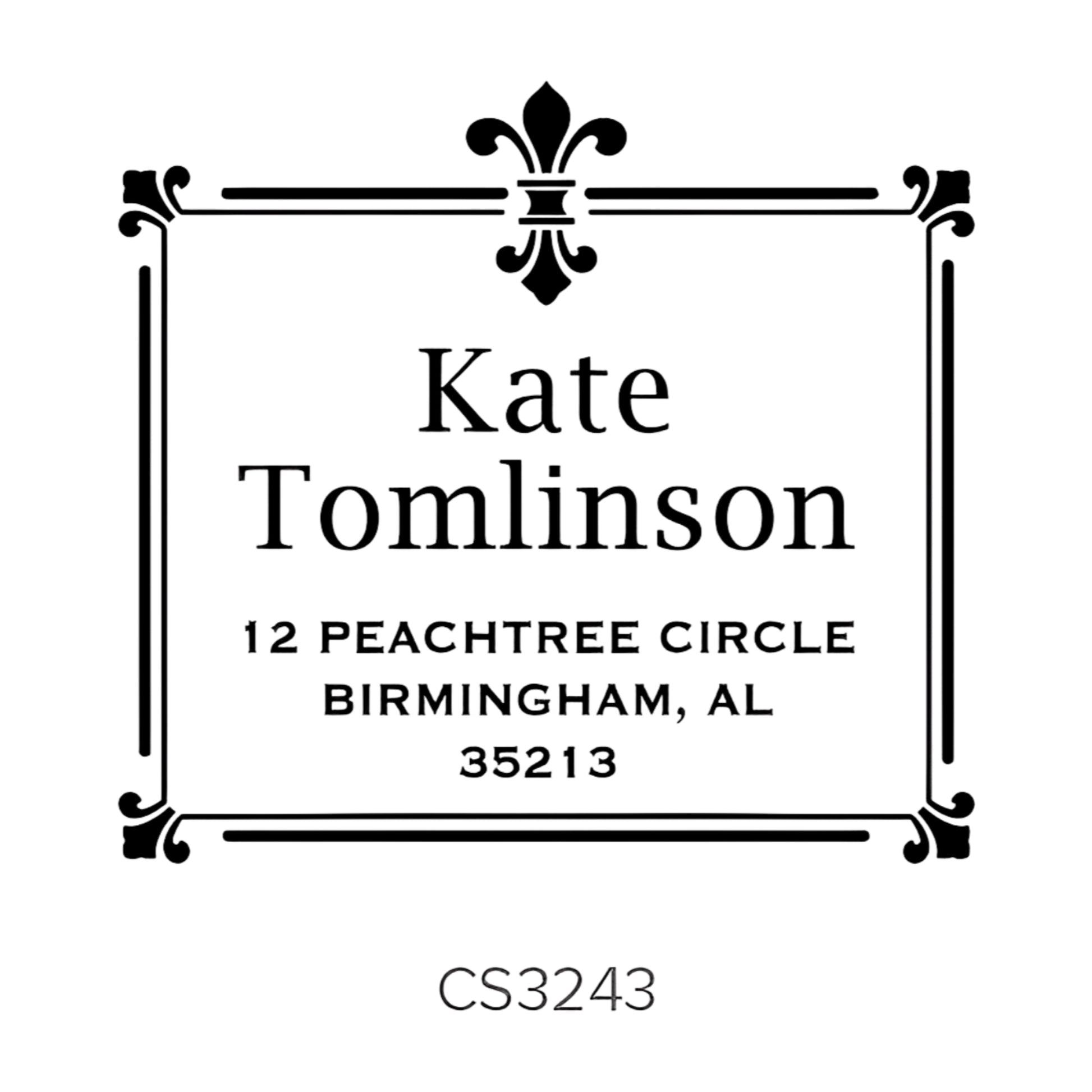 Custom Address Stamp CS3243 Three Designing Women