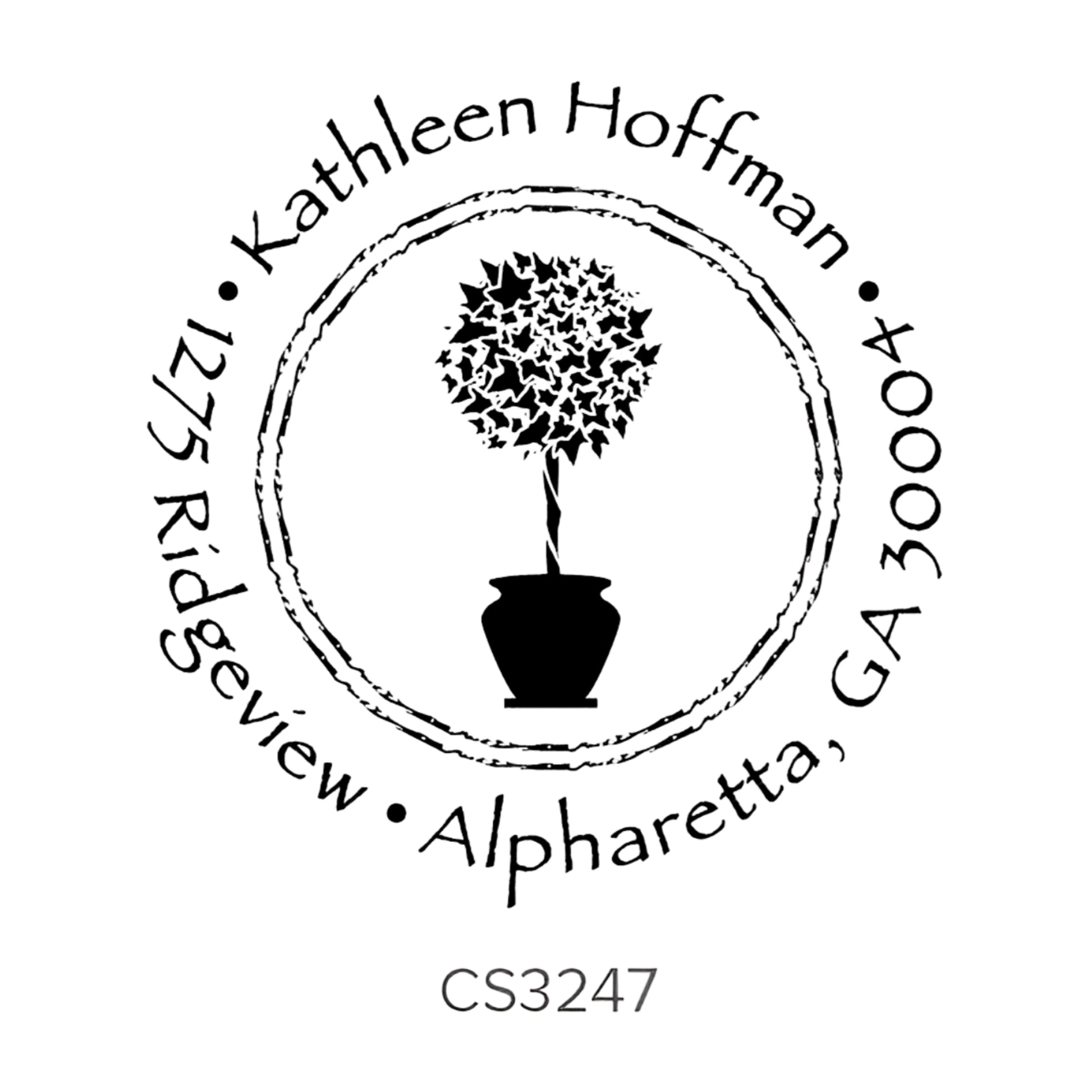 Custom Address Stamp CS3247 Three Designing Women