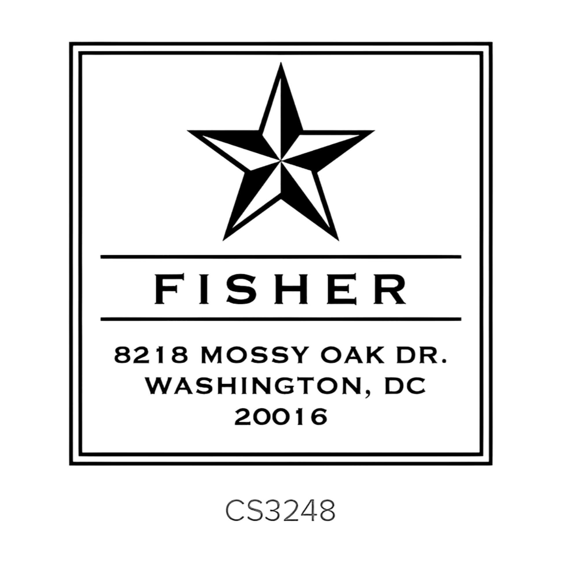 Custom Address Stamp CS3248 Three Designing Women