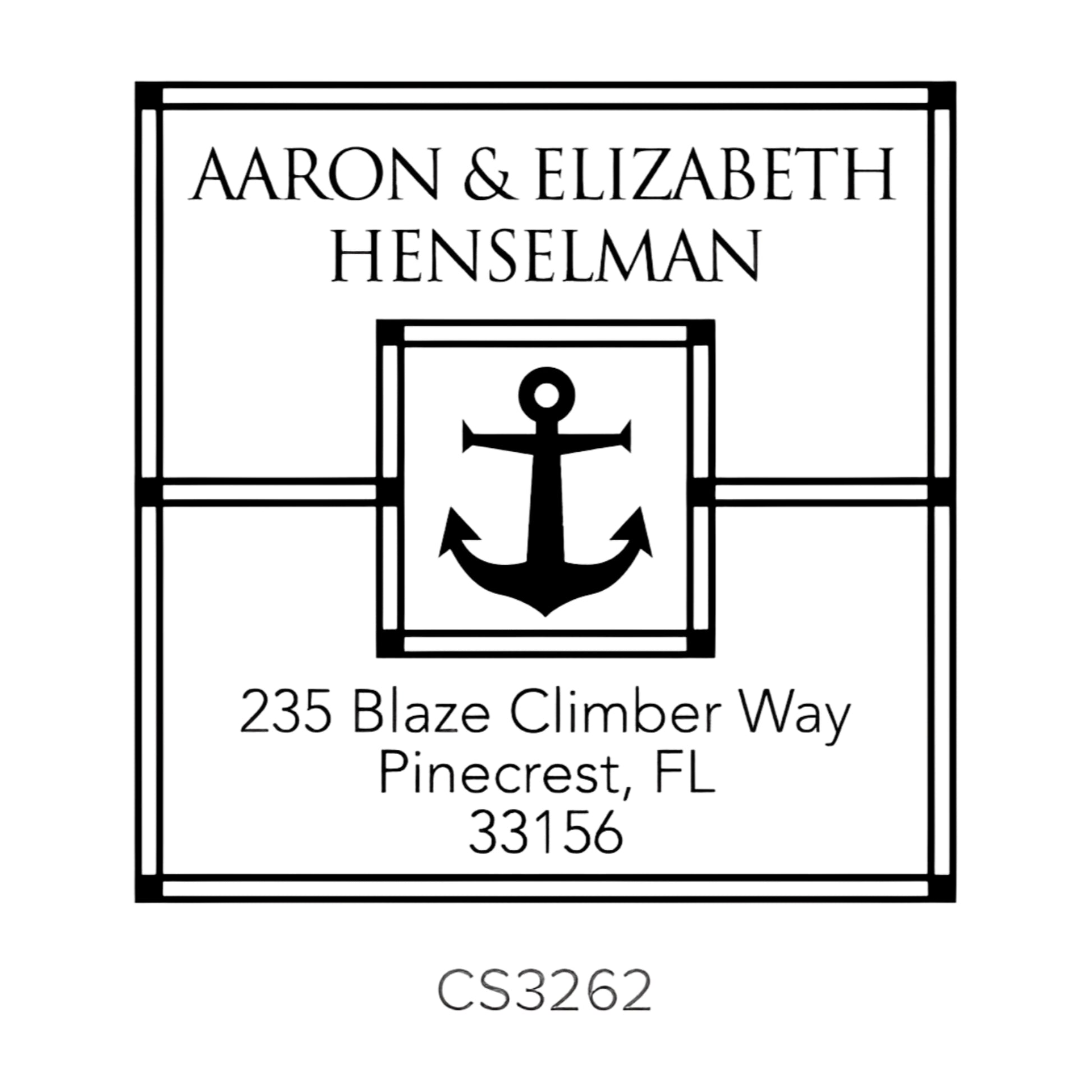 Custom Address Stamp CS3262 Three Designing Women