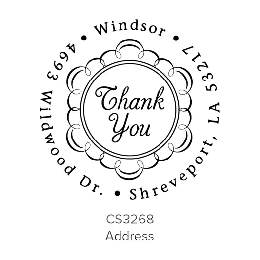 Custom Address Stamp CS3268 Three Designing Women