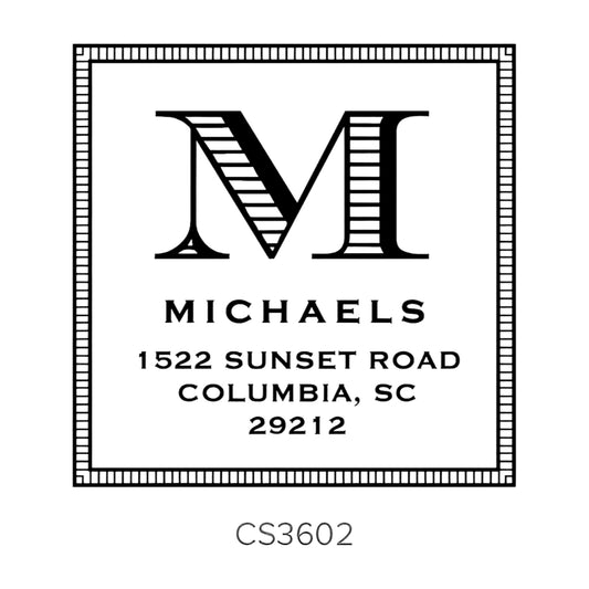 Custom Address Stamp CS3602 Three Designing Women