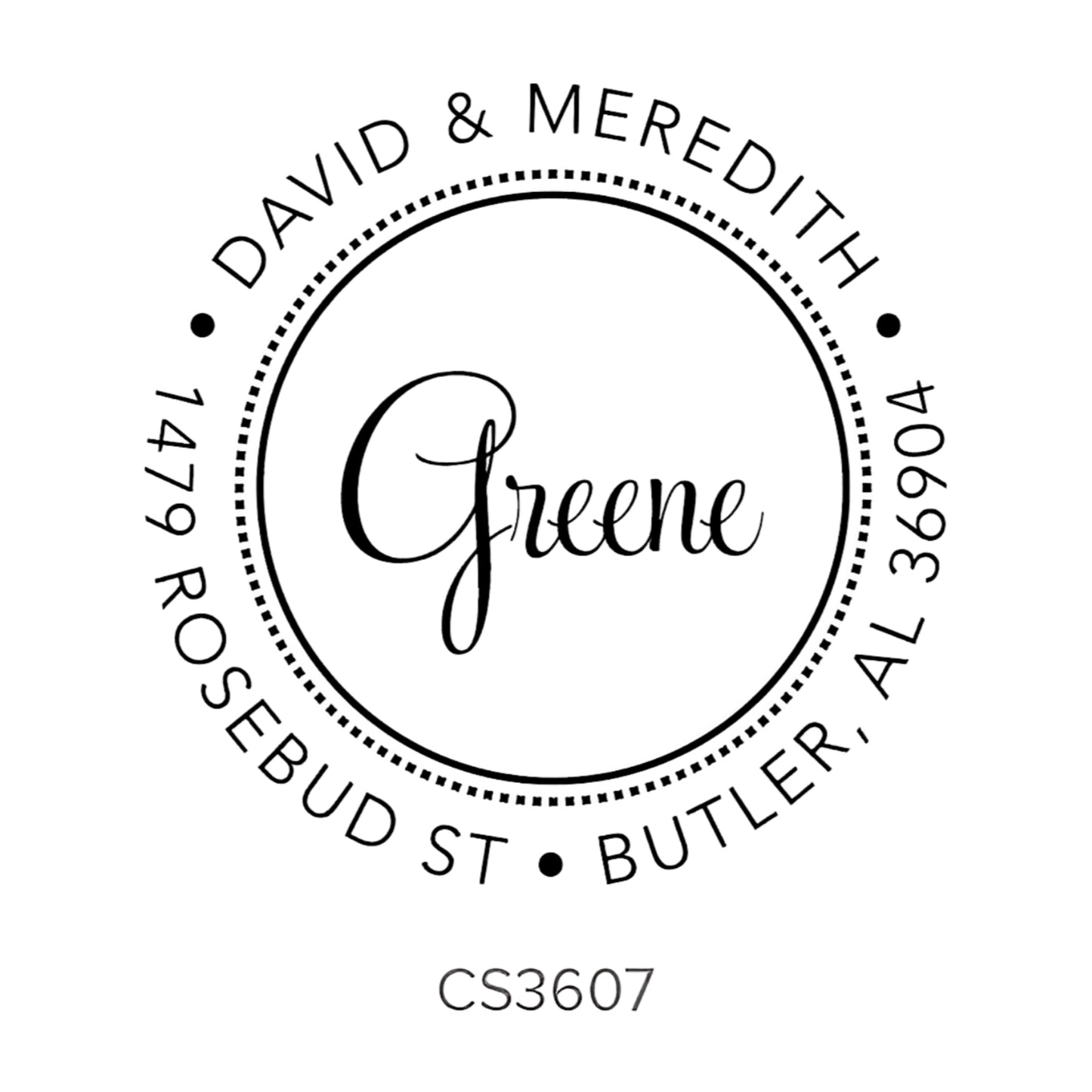 Custom Address Stamp CS3607 Three Designing Women