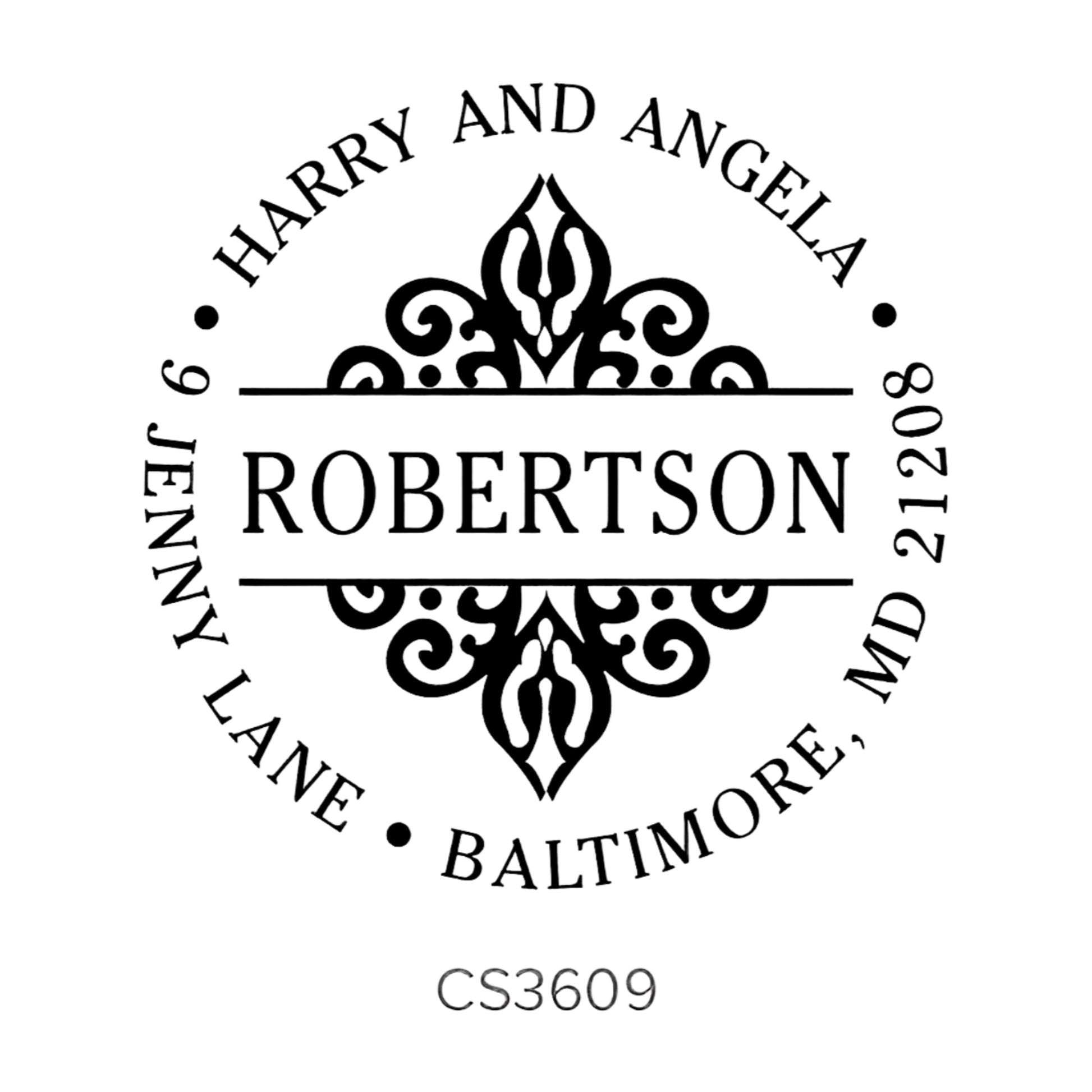 Custom Address Stamp CS3609 Three Designing Women