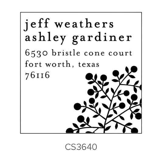 Custom Address Stamp CS3640 Three Designing Women