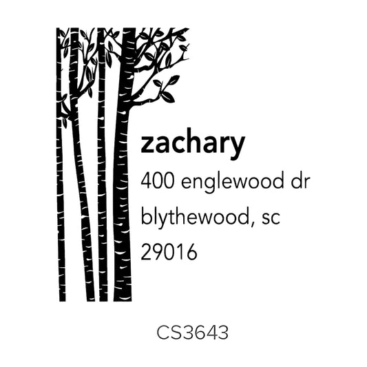 Custom Address Stamp CS3643 Three Designing Women