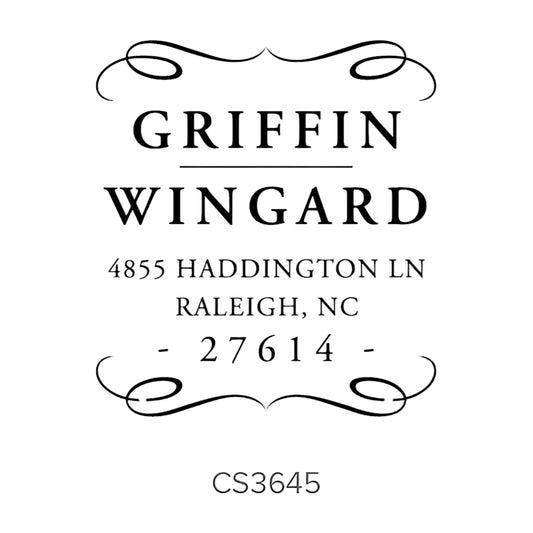Custom Address Stamp CS3645 Three Designing Women