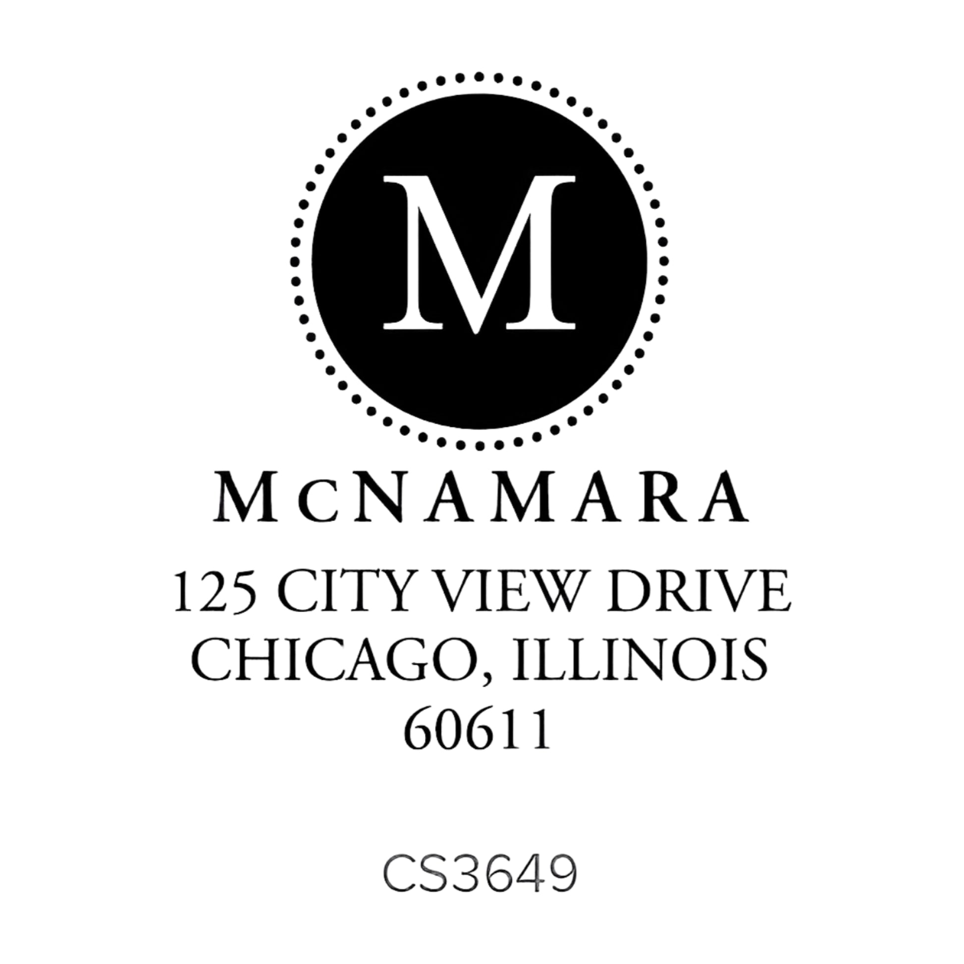 Custom Address Stamp CS3649 Three Designing Women