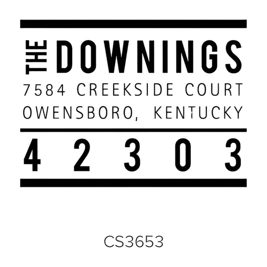 Custom Address Stamp CS3653 Three Designing Women
