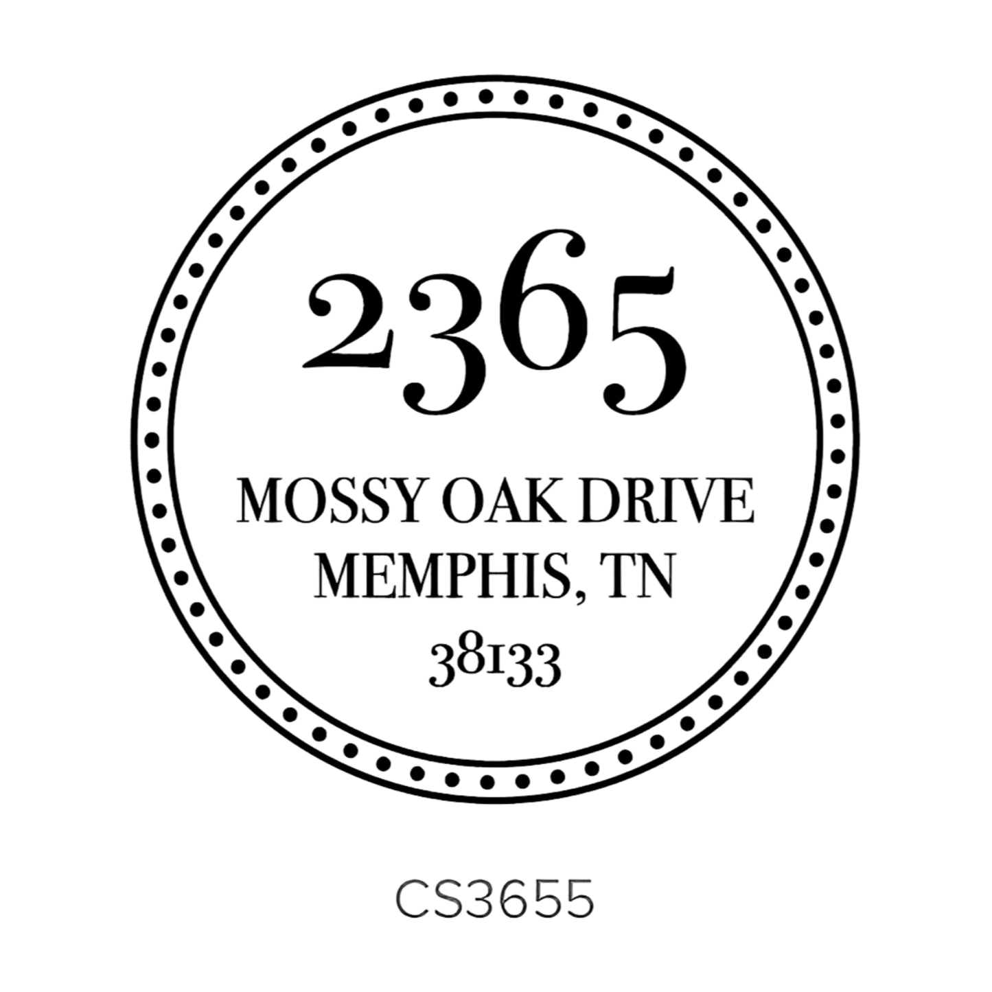 Custom Address Stamp CS3655 Three Designing Women