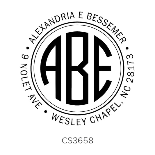 Custom Address Stamp CS3658 Three Designing Women