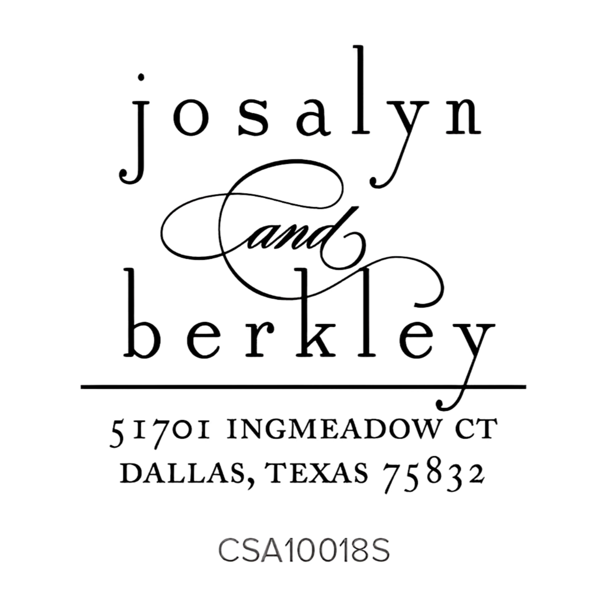 Custom Address Stamp CSA10018S Three Designing Women