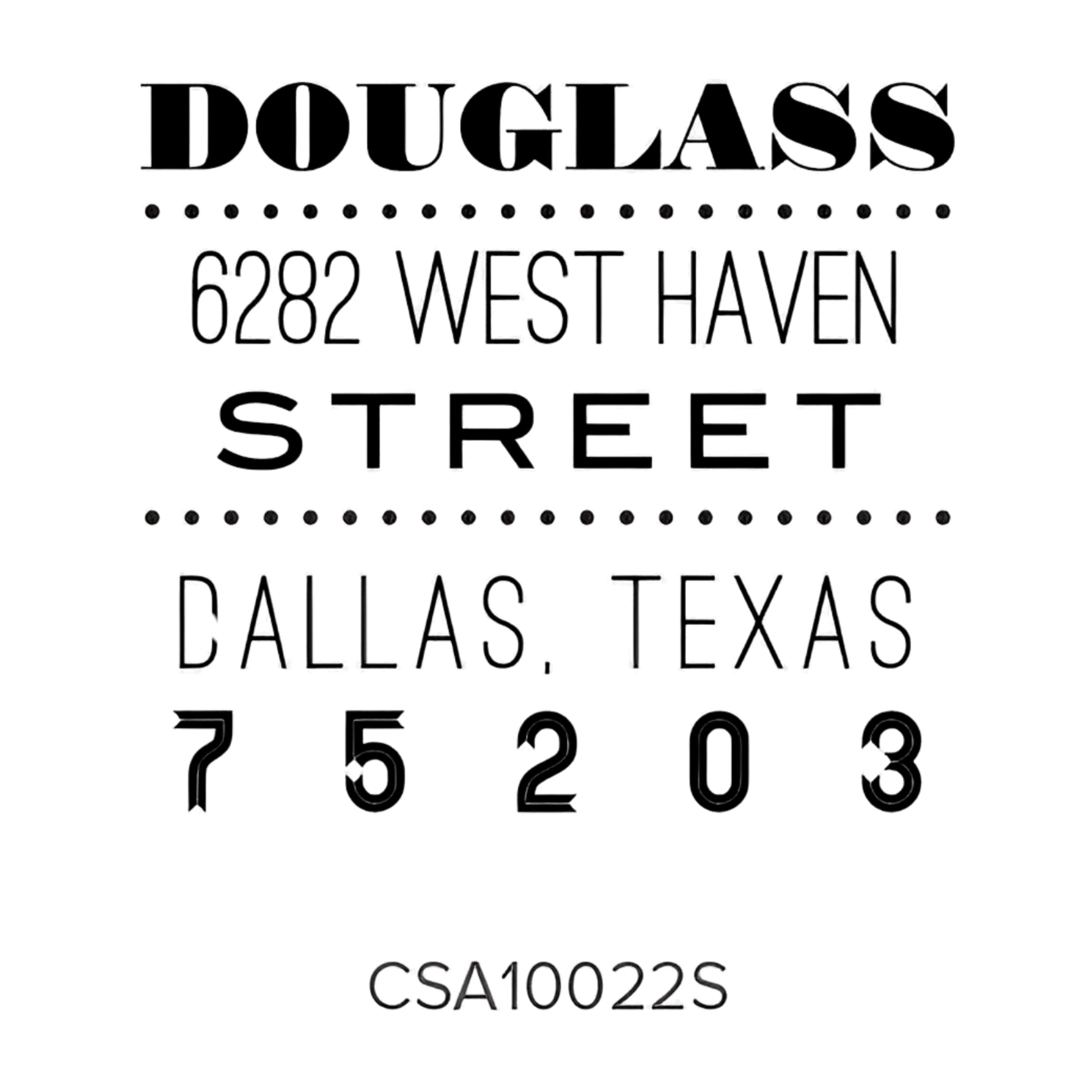 Custom Address Stamp CSA10022S Three Designing Women