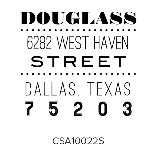 Custom Address Stamp CSA10022S Three Designing Women