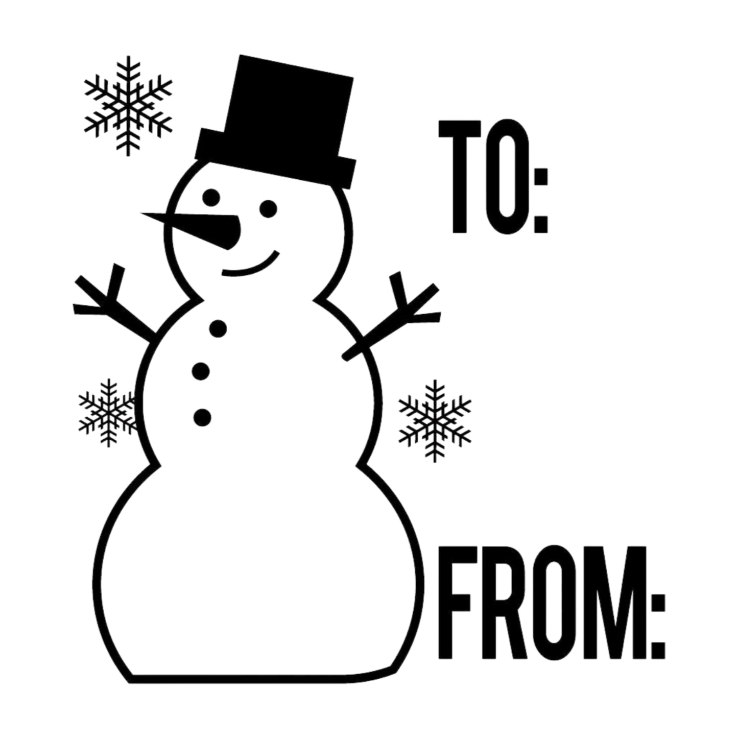 Holiday Snowman To From Mix & Match Stamp Clip Pack Three Designing Women
