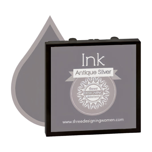 Ink Replacement Cartridge "Antique Silver" for Self-Inking Stampers Three Designing Women