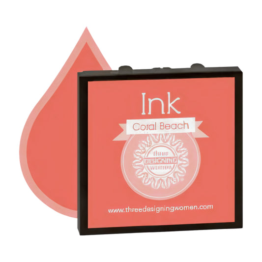 Ink Replacement Cartridge "Coral Beach" for Self-Inking Stampers Three Designing Women