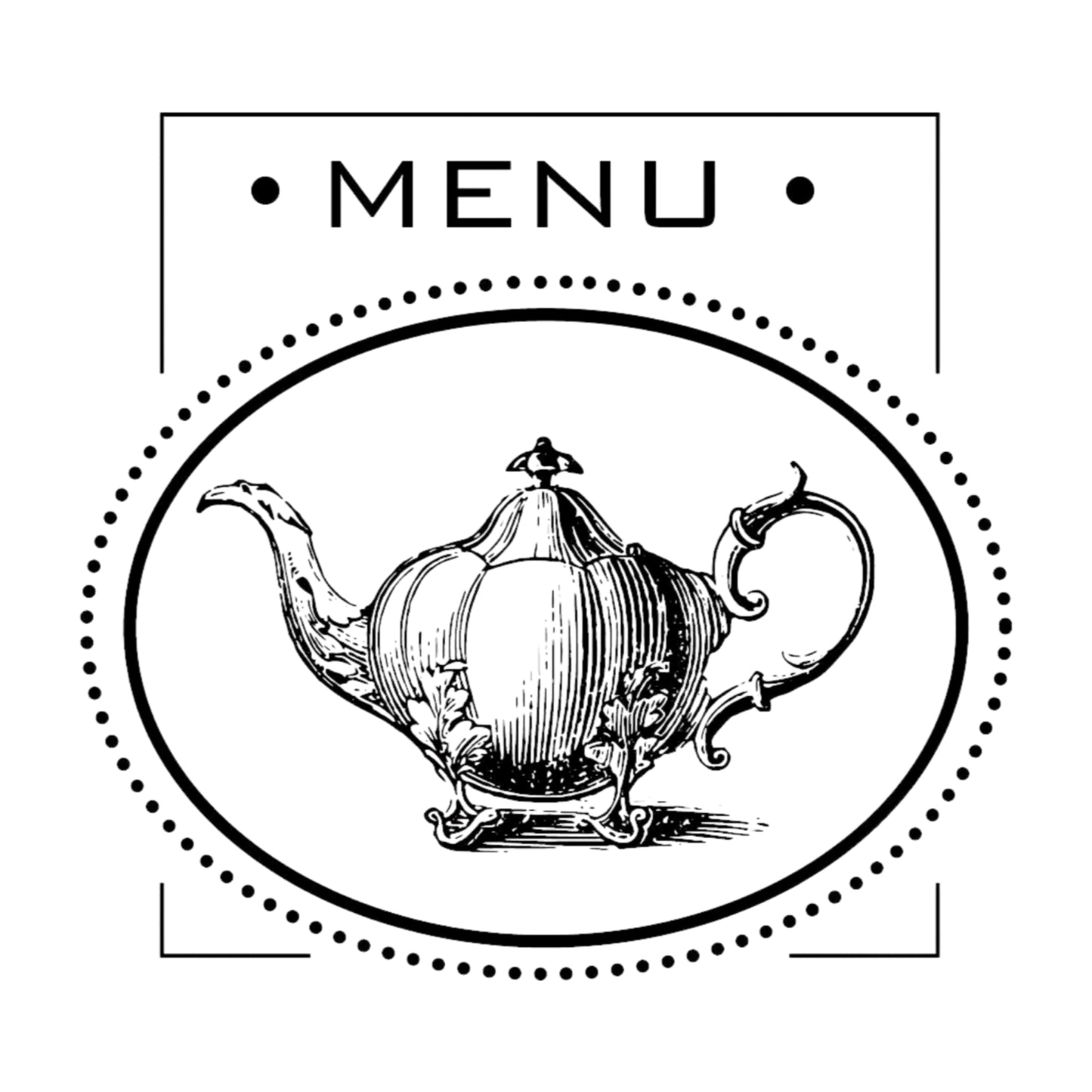 Kitchen Tea Pot Menu Mix & Match Stamp Clip Pack Three Designing Women