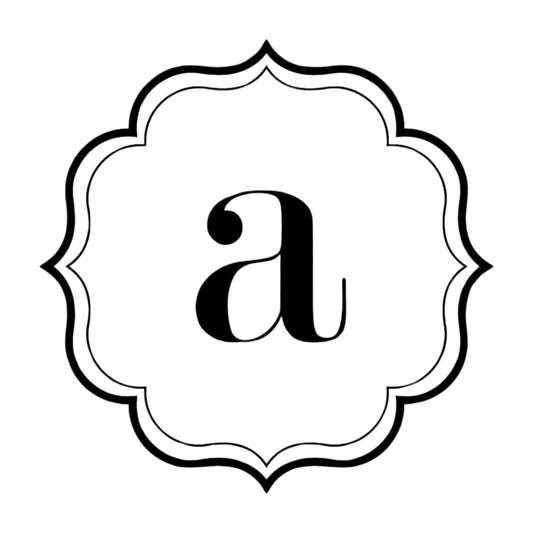 Monogram Scallop A-Z Mix & Match Stamp Clip Pack Three Designing Women