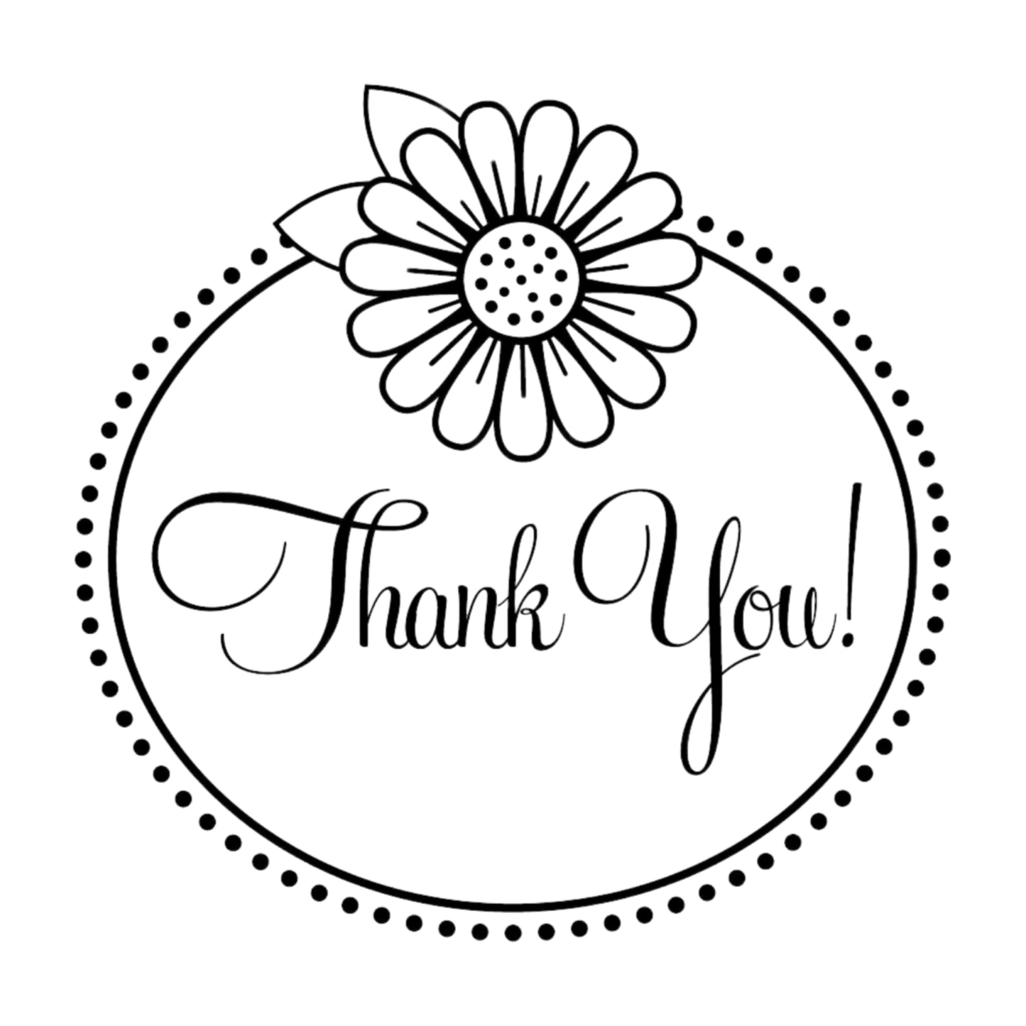 Salutations Daisy Thank You Mix & Match Stamp Clip Pack Three Designing Women