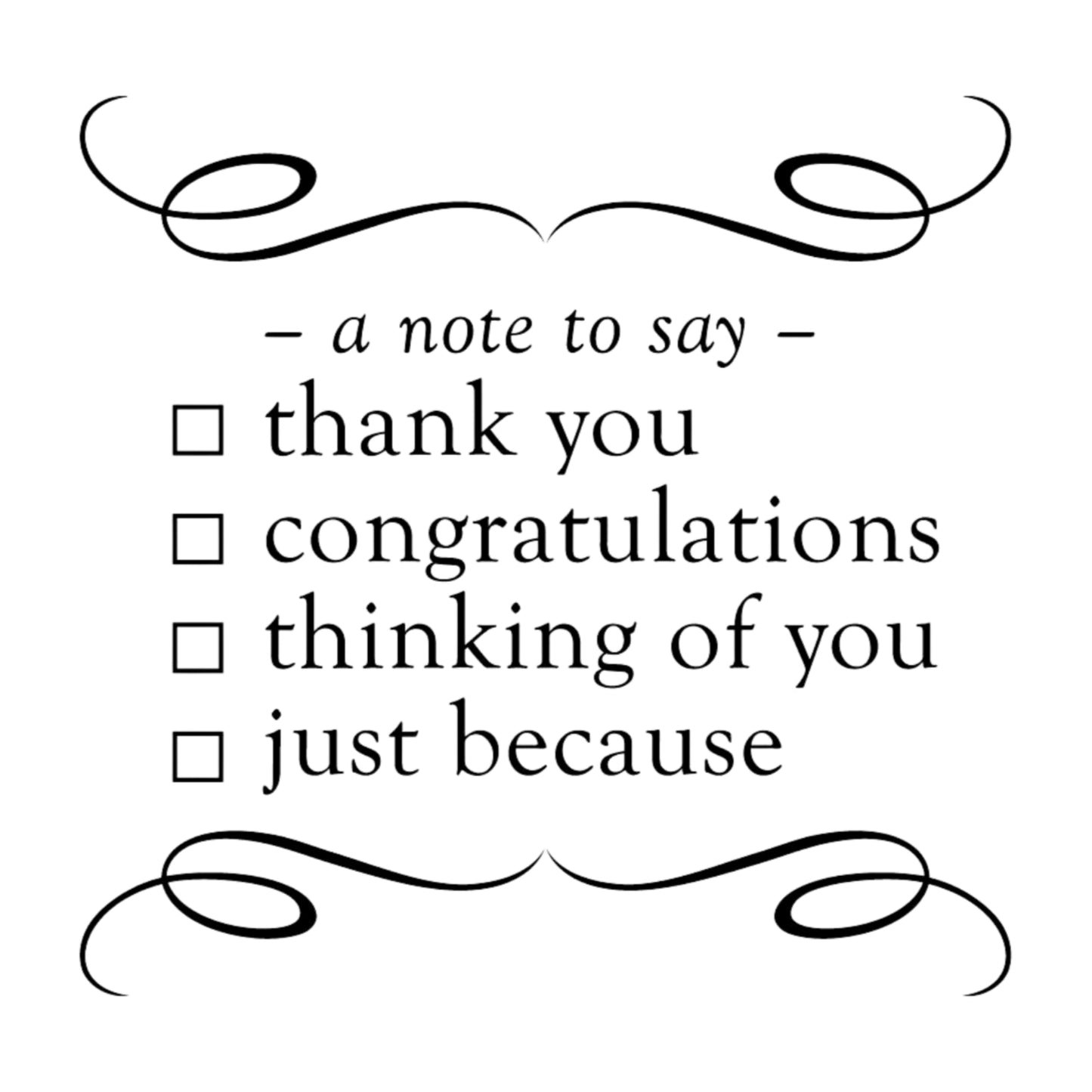 Salutations Note to Say Mix & Match Stamp Clip Pack Three Designing Women