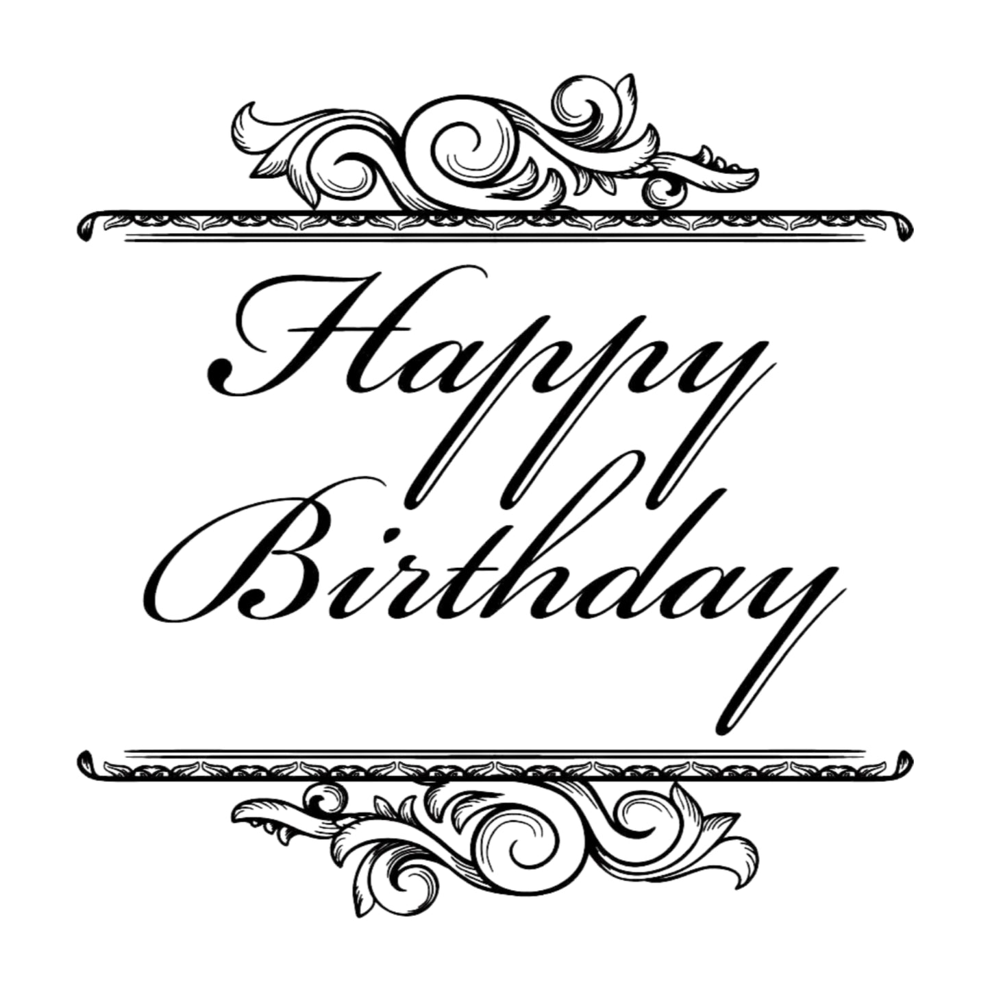 Salutations Ornate Birthday Mix & Match Stamp Clip Pack Three Designing Women