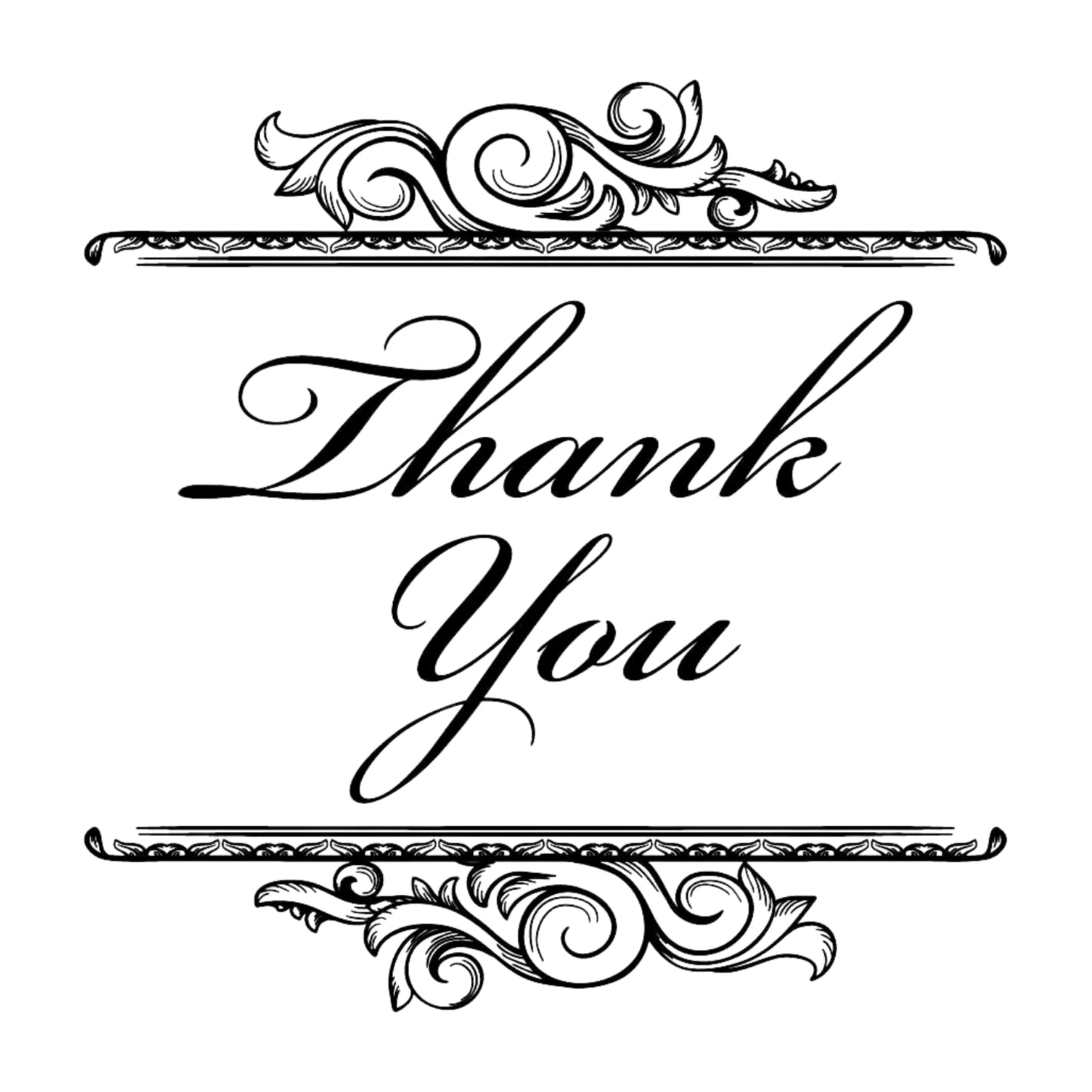 Salutations Ornate Thank You Mix & Match Stamp Clip Pack Three Designing Women