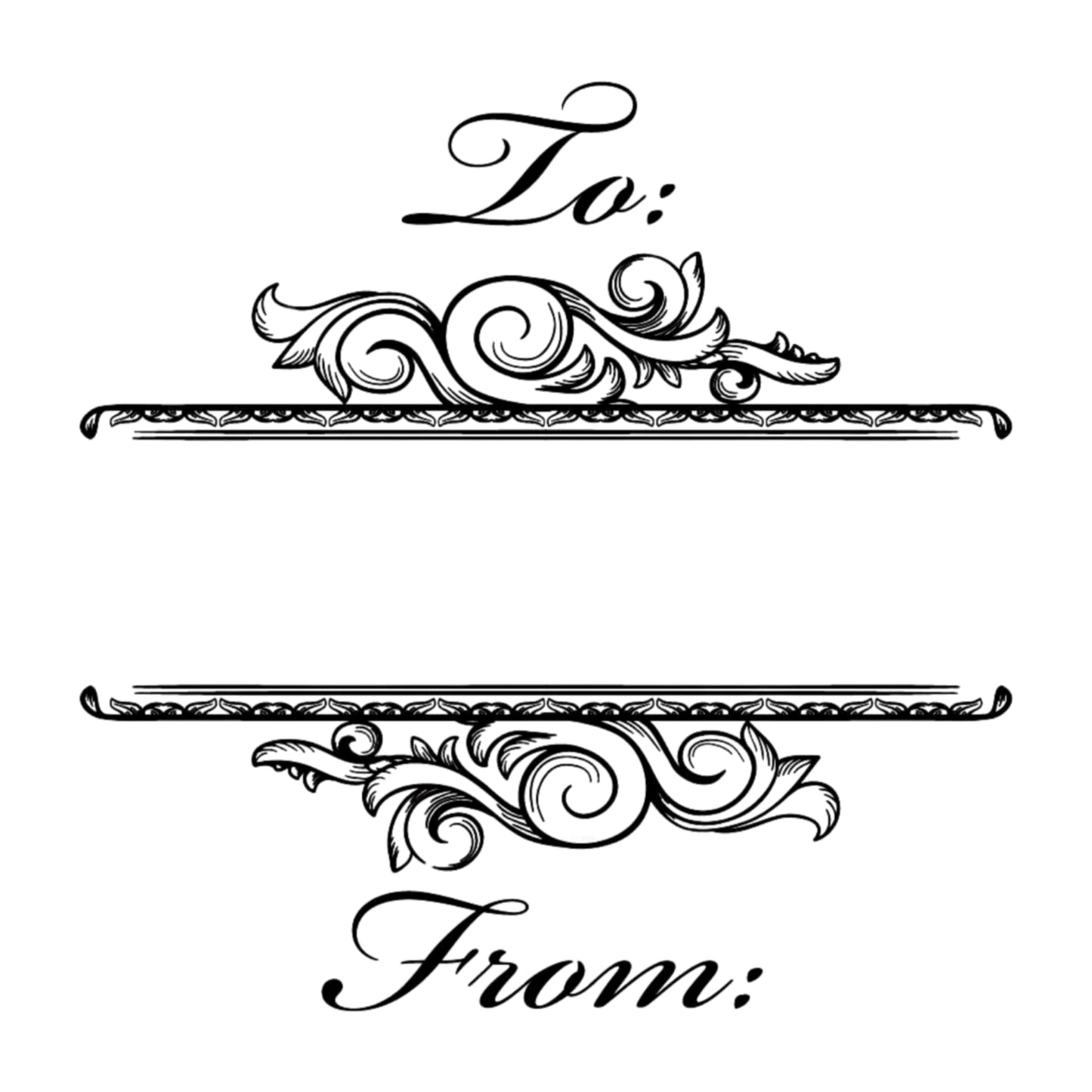 Salutations Ornate To From Mix & Match Stamp Clip Pack Three Designing Women