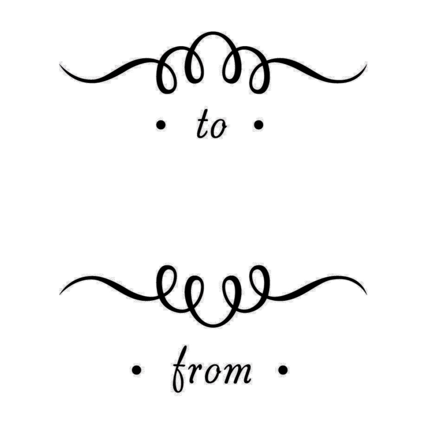 Salutations Swirl To From Mix & Match Stamp Clip Pack Three Designing Women