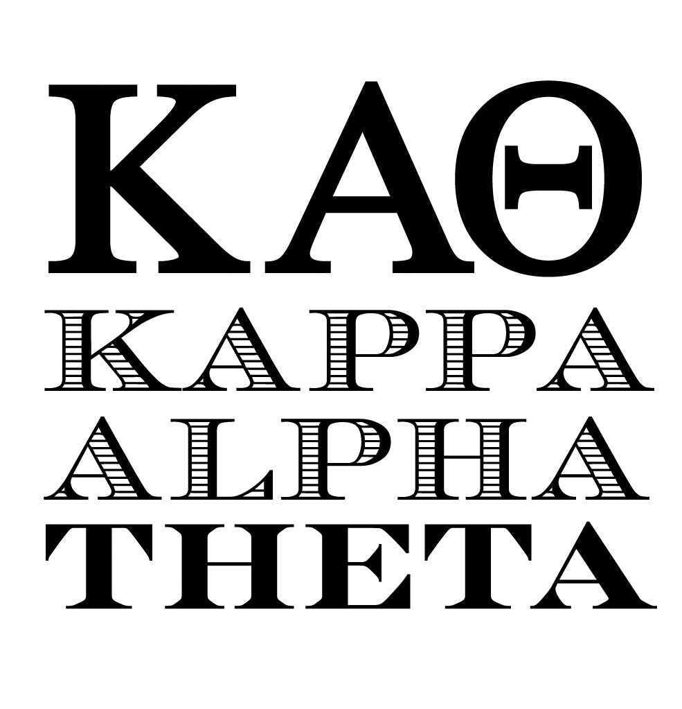 Sorority Kappa Alpha Theta Greek Mix & Match Stamp Clip Pack Three Designing Women