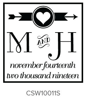 Custom Wedding Stamp CSW10011S Three Designing Women
