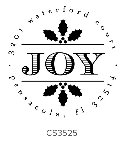 Custom Holiday Stamp CS3525 Three Designing Women