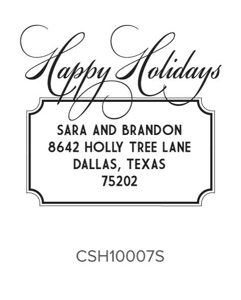 Custom Holiday Stamp CSH10007S Three Designing Women