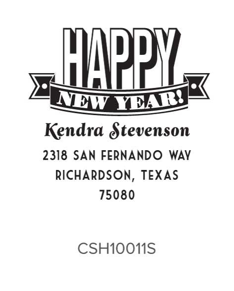 Custom Holiday Stamp CSH10011S Three Designing Women
