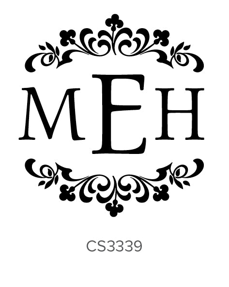Custom Monogram Stamp CS3339 Three Designing Women