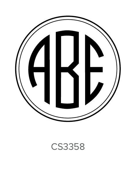 Custom Monogram Stamp CS3358 Three Designing Women