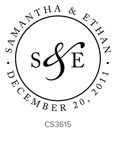 Custom Wedding Stamp CS3615 Three Designing Women
