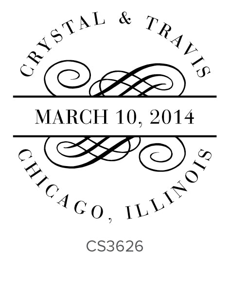 Custom Wedding Stamp CS3626 Three Designing Women